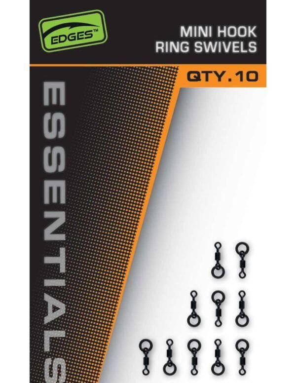 Fox Edges Mini Hook Ring Swivels - Imagen 2