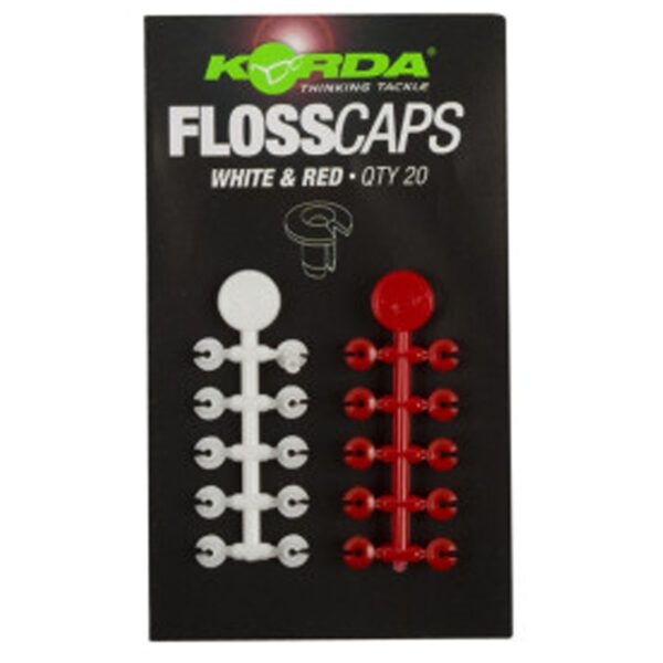 Korda Floss Caps White & Red - Imagen 4