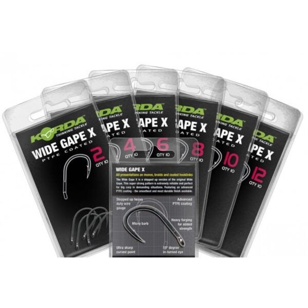 Korda Wide Gape X Nº10 Micro Barbed - Imagen 3