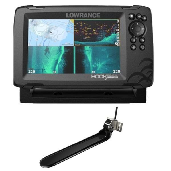 Lowrance HOOK Reveal 7 TripleShot Con CHIRP, SideScan, DownScan & Mapa Base - Imagen 2