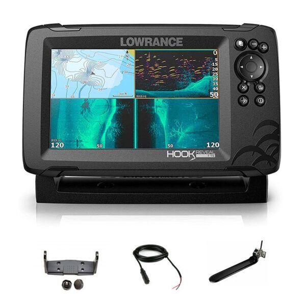 Lowrance HOOK Reveal 7 TripleShot Con CHIRP, SideScan, DownScan & Mapa Base - Imagen 3