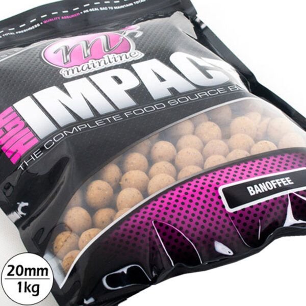 Mainline High Impact Banoffee Boilies 16mm 1kg - Imagen 3