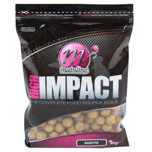 Mainline High Impact Banoffee Boilies 16mm 1kg