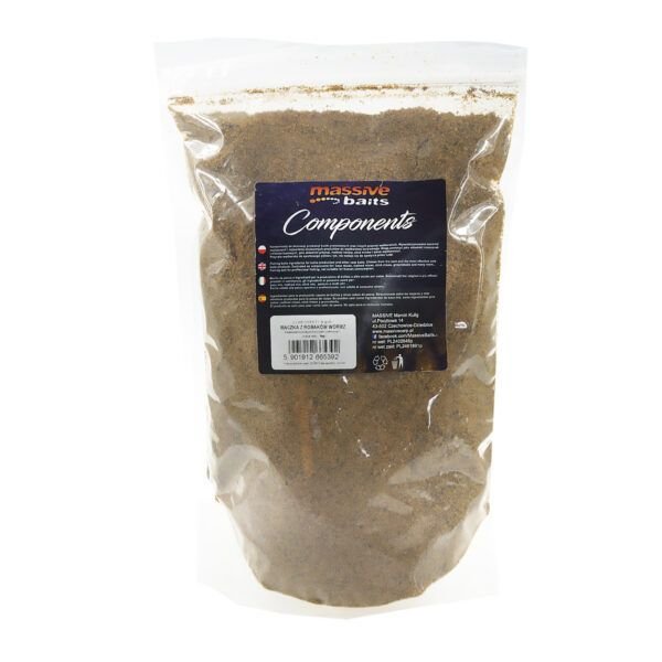 Massive Baits Wormz Powder Meal 1kg - Imagen 2