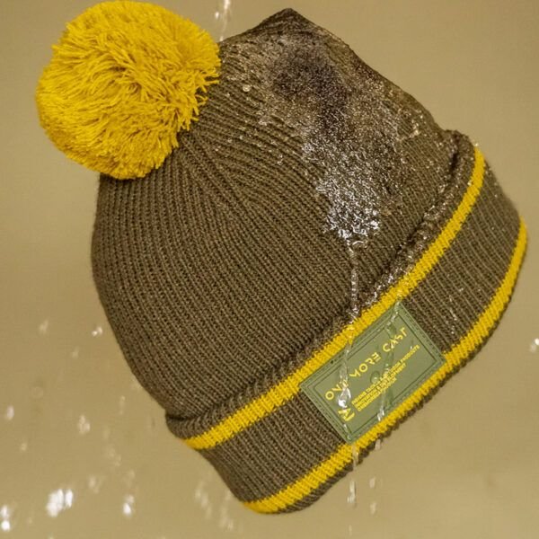 One More Cast Bobble Green / Mustard Beanie - Imagen 2