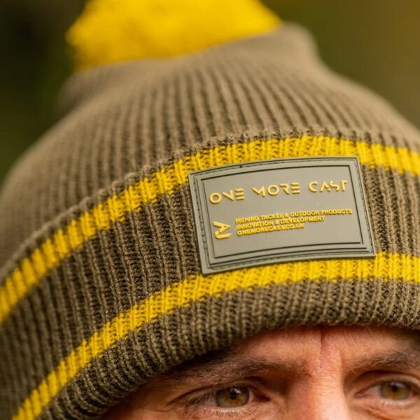 One More Cast Bobble Green / Mustard Beanie - Imagen 6