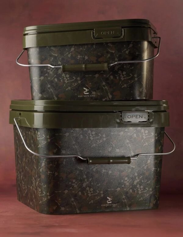 One More Cast Splash Camo Bucket 10L Square