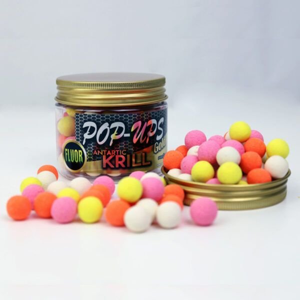 Pro Elite Baits Antartic Krill Gold Fluor Pop Ups 14mm 50gr