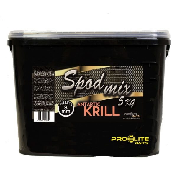 Pro Elite Baits Antartic Krill Gold Spod Mix Pellets 8mm 5kg