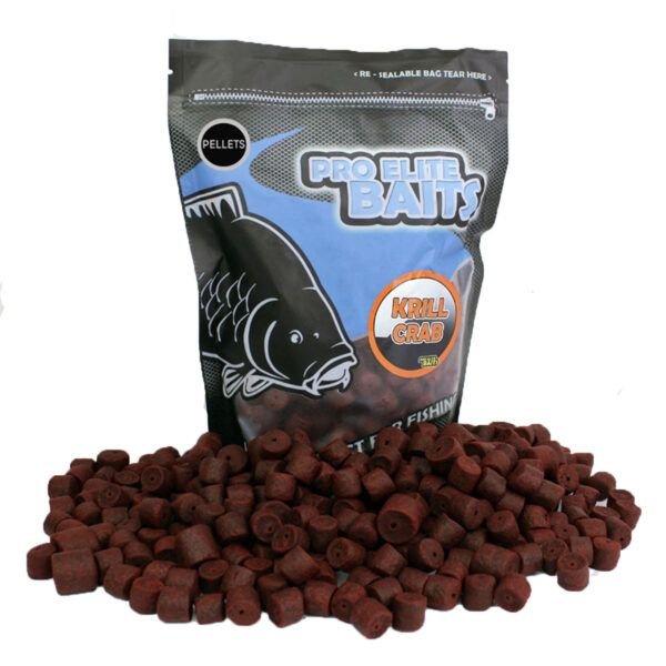 Pro Elite Baits Pellets Perforado Atractor  Krill & Crab 14/20mm 800gr - Imagen 2