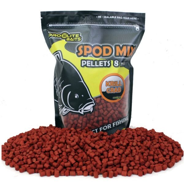 Pro Elite Baits Spod Mix Pellets Krill & Crab 8mm 1,8kg