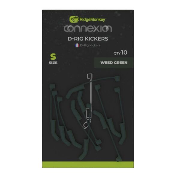 RidgeMonkey Connexion D-Rig Kickers Small Weed Green - Imagen 2