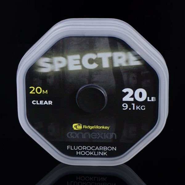 RidgeMonkey Connexion Spectre Fluorocarbon Hooklink 20lb/9,1kg 20m - Imagen 2