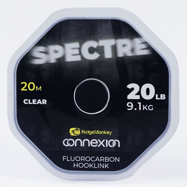 RidgeMonkey Connexion Spectre Fluorocarbon Hooklink 20lb/9,1kg 20m - Imagen 3