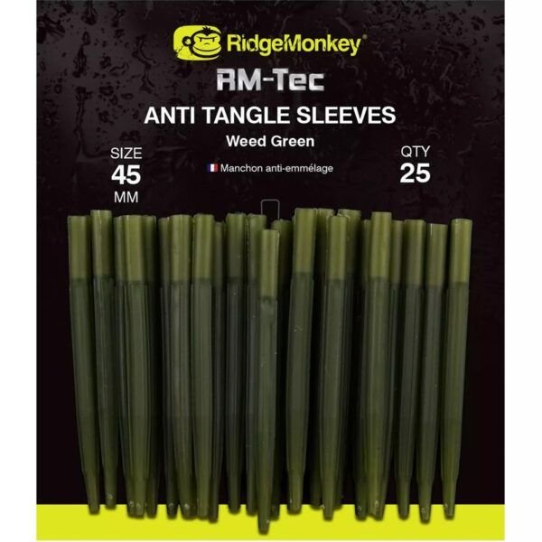 RidgeMonkey RM-Tec Anti Tangle Sleeves Organic Brown Long