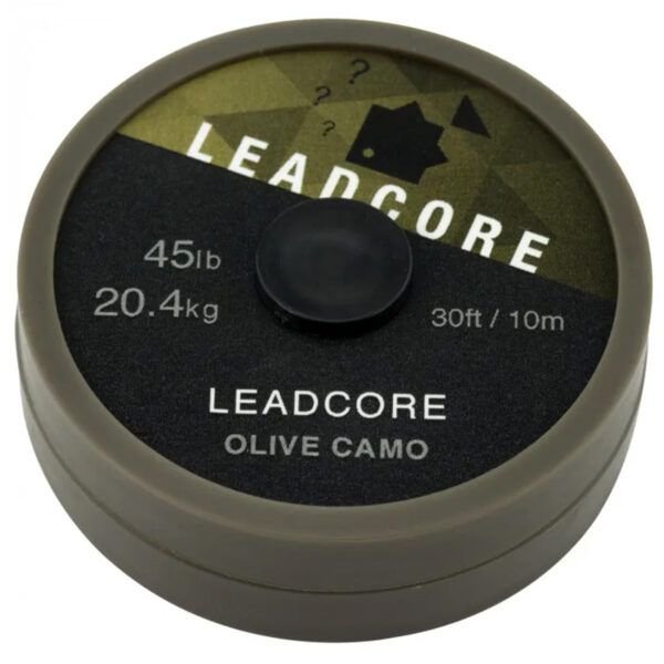 Thinking Anglers Leadcore Leader Olive Camo 45lb 10m