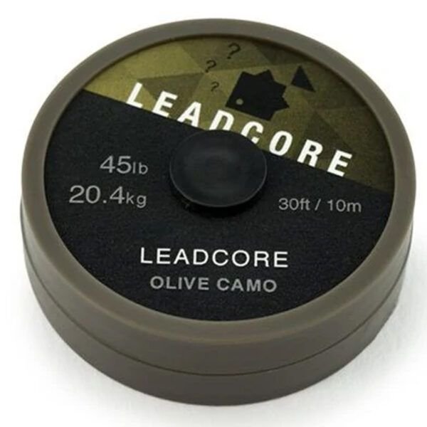 Thinking Anglers Leadcore Leader Olive Camo 45lb 1m - Imagen 3