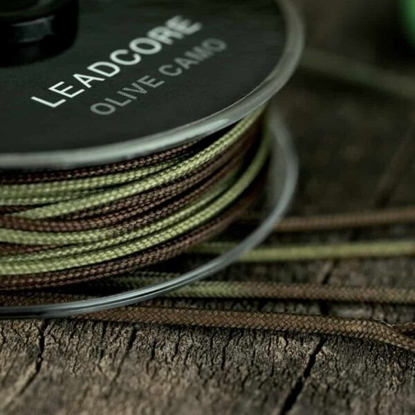 Thinking Anglers Leadcore Leader Olive Camo 45lb 1m - Imagen 4