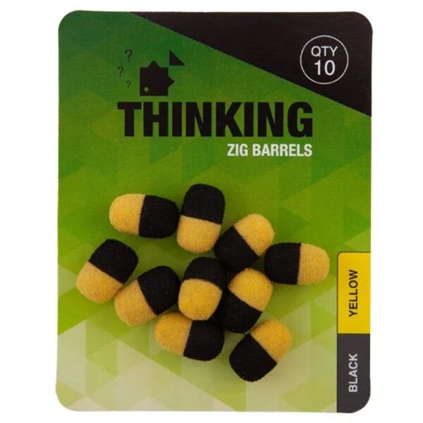 Thinking Anglers Zig Hookbait Barrels Black And Yellow - Imagen 2