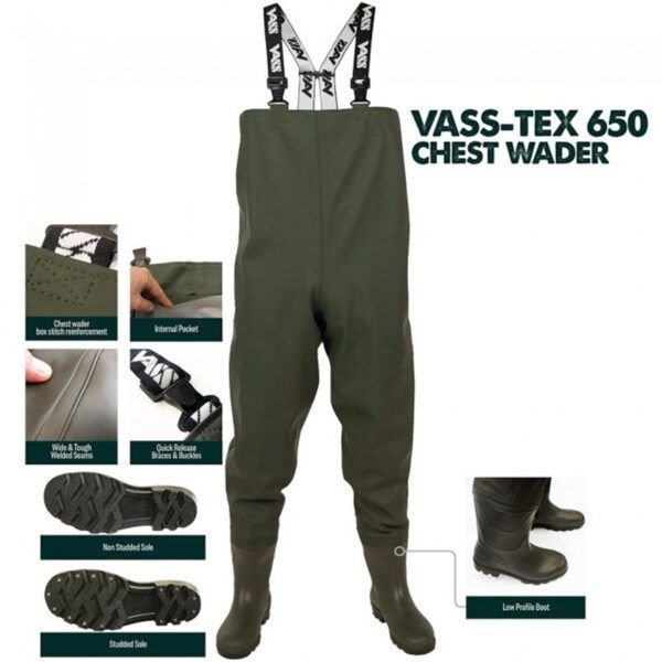 Vass-Tex 650 Series Chest Wader 40 - Imagen 4