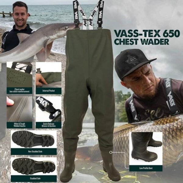 Vass-Tex 650 Series Chest Wader 41 - Imagen 10