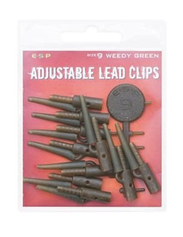 ESP Adjustable Lead Clip Kits Weed Green - Imagen 2