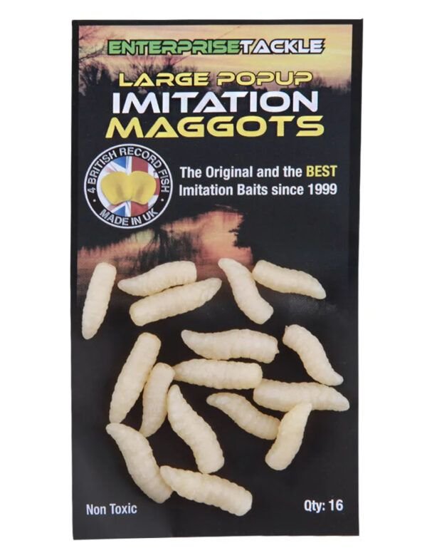 Enterprise Tackle Imitation Maggots Large Color Blanco XL - Imagen 2