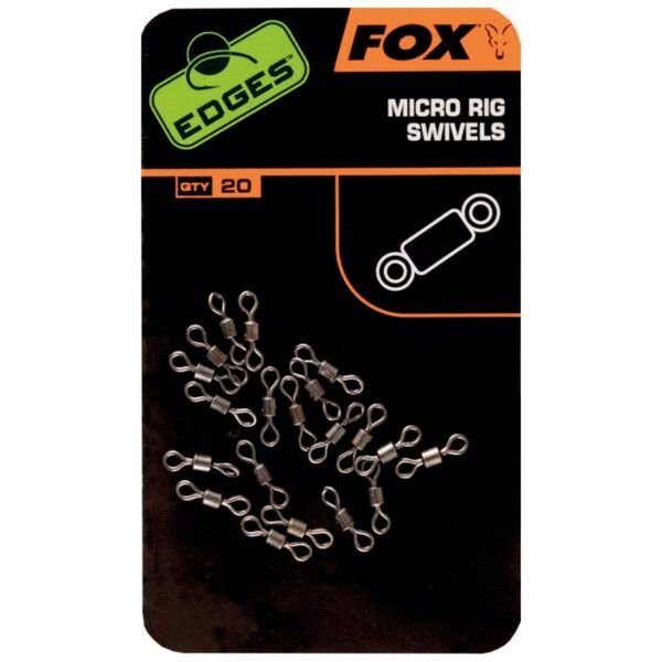 Fox Edges Micro Rig Swivels x 20