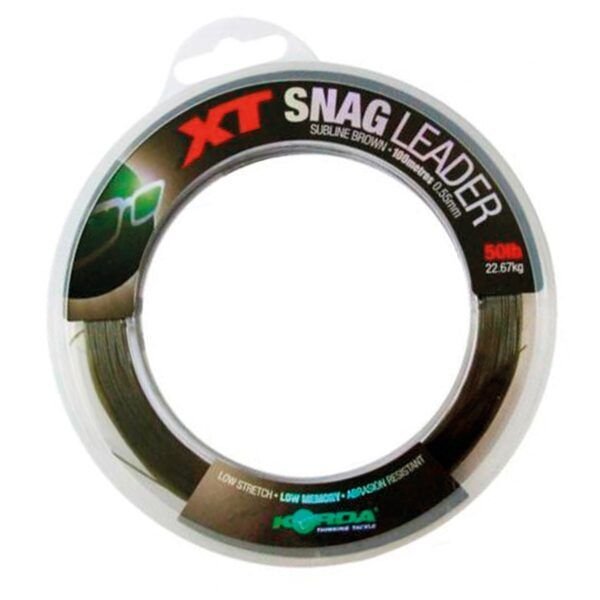 Korda XT Snag Leader Subline Brown 50lb  22,67kg (100m) - Imagen 2