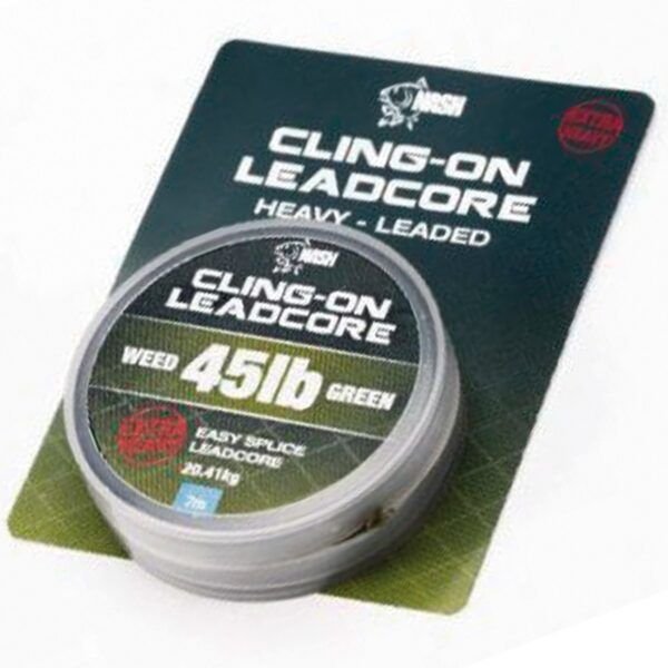 Nash Cling-On Leadcore Weed Green 45lb 7mtr