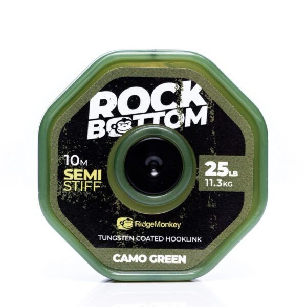 RidgeMonkey RM-Tec Rock Bottom Tungsten Coated Semi-Stiff Camo Green 25lb - Imagen 3