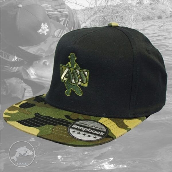 Vass Snapback Black with Camo Peak - Imagen 2