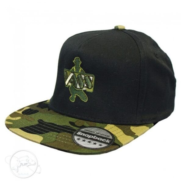 Vass Snapback Black with Camo Peak - Imagen 3