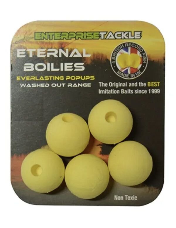 Enterprise Tackle Eternal Boilies Amarillo Palido 15mm