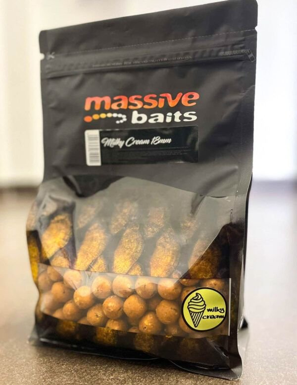 Massive Baits Boilie Milky Cream 18mm 1kg - Imagen 2