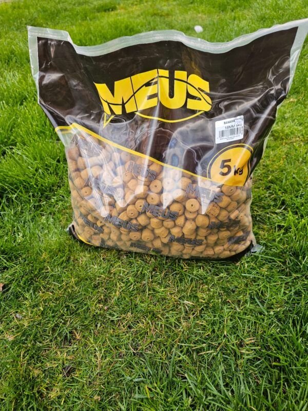 Meus- Pellet Banana Taladrados 18mm (5kg)